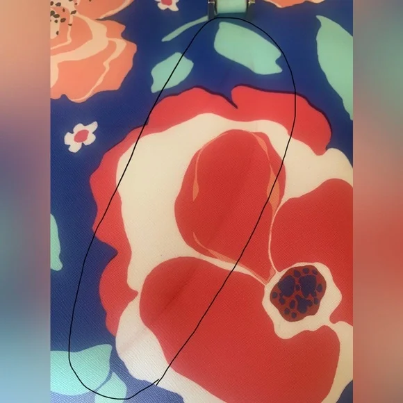 kate spade Jules Newbury Lane Cherry Floral Printed Vinyl Tote **NEW WITH TAGS** - Picture 10 of 12